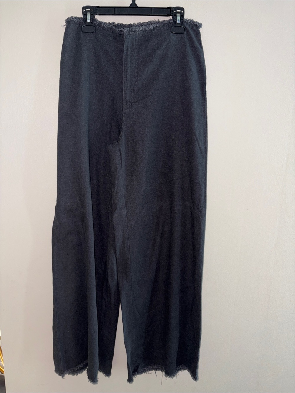 H&M Faded Black Wide-Leg Pants - Classic Casual